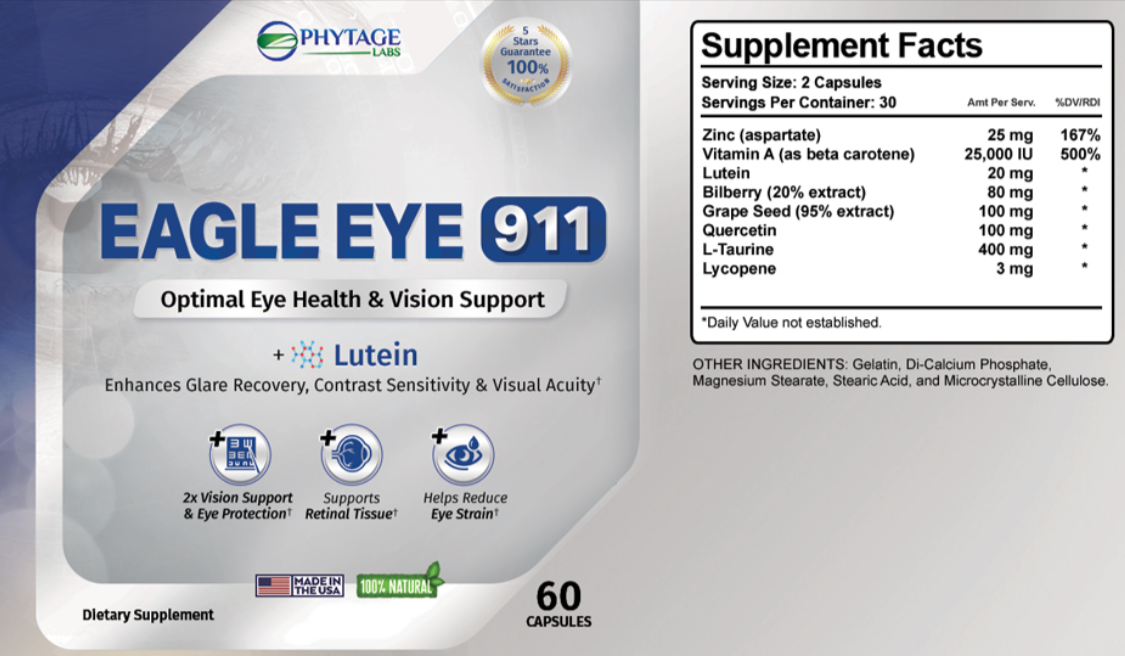 Eagle Eye 911-Supplement-Facts